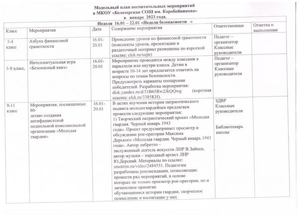 Модельный план 16.01 - 21.01.23.